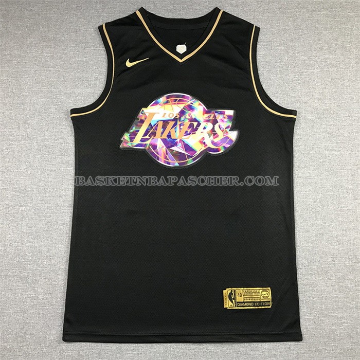 Maillot Golden Edition Los Angeles Lakers Kobe Bryant NO 24 2021-22 Noir